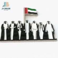 Insignia de encargo del esmalte del metal del logotipo de la gente de los elementos promocionales de los UAE con magnético